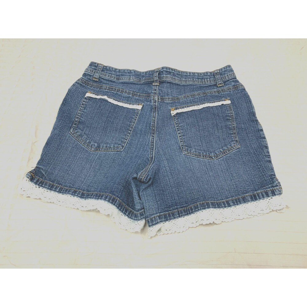 ST JOHNS BAY STRETCH WOMENS JEANS SHORTS SIZE 8 - Picture 3 of 4